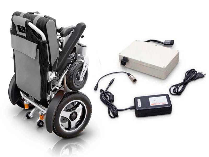 Sedia a Rotelle Elettrica Pieghevole Elite Ultralight - Telaio Rinforzato