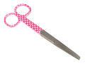 FORBICI RETTE PUNTE ALTERNE - fantasia cuori - 14 cm