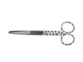 FORBICI IN ACCIAIO INOX RETTE PUNTE ALTERNE - fantasia bruco - 14 cm