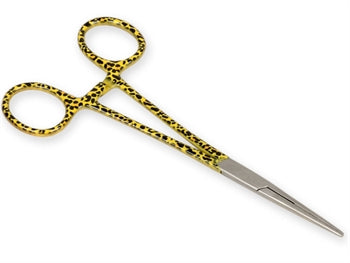 PINZA EMOSTATICA RETTA - fantasia leopardo - 16 cm