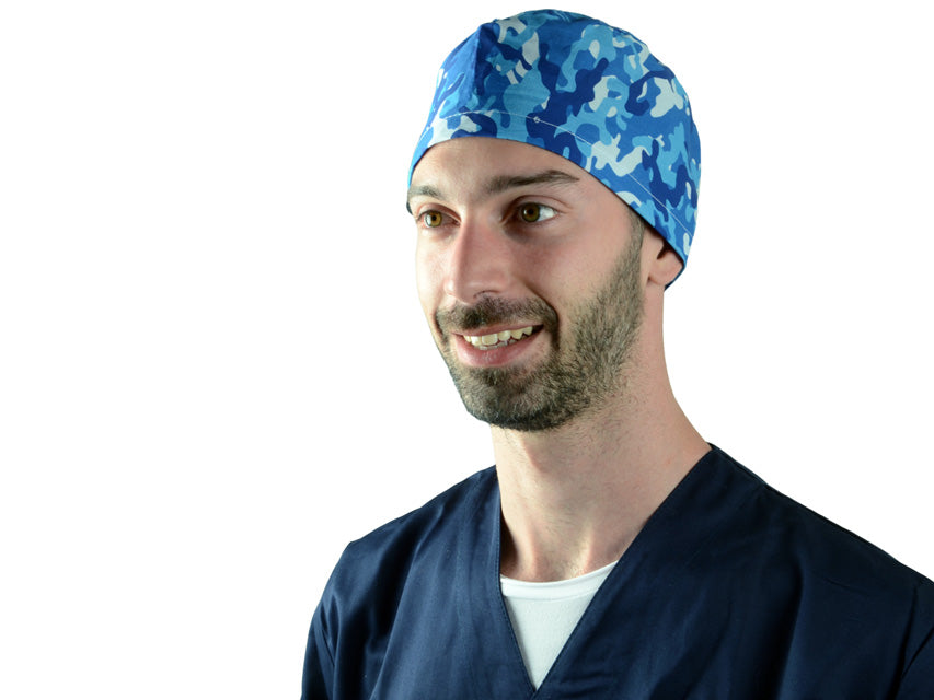 Cappellino Fantasia Militare Blu