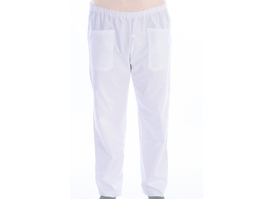 Pantaloni Unisex Cotone/Poliestere Bianchi