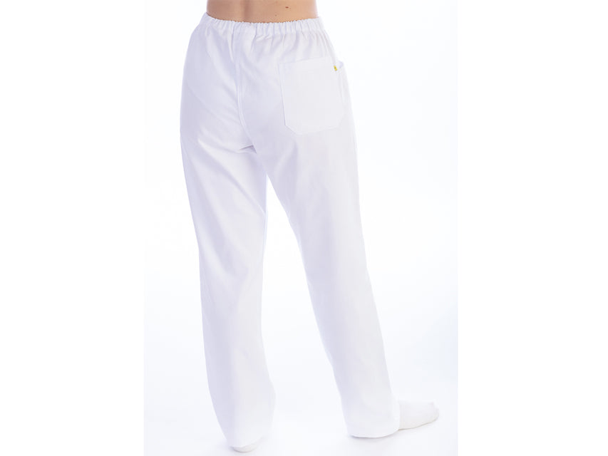 Pantaloni Unisex Cotone/Poliestere Bianchi
