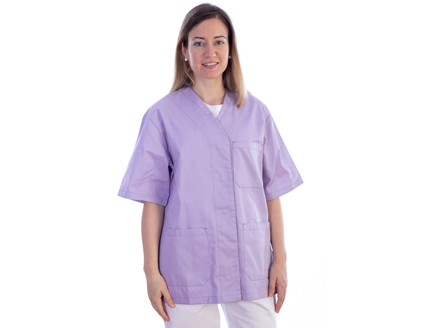 Casacca con Automatici Donna Viola Cotone/Poliestere