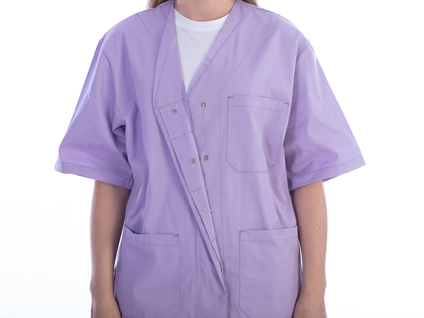Casacca con Automatici Donna Viola Cotone/Poliestere