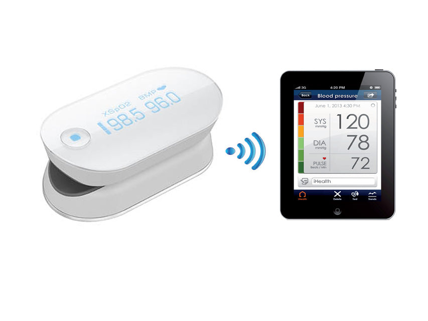 Pulsoximetro Wireless iHealth - Saturazione Ossigeno Cod. 23525