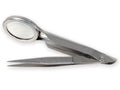 Pinzetta con Lente Ingrandimento 2X - 8 cm - Cod. 24391