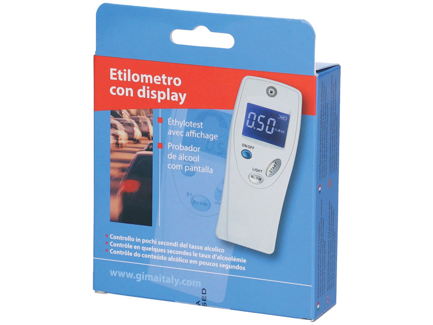 Alcoholimetro Etilometro con Display - Cod. 24498