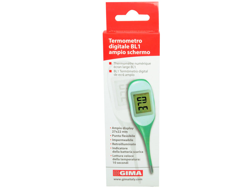 Termometro Digitale Gima BL1 Ampio Schermo - Cod. 25553