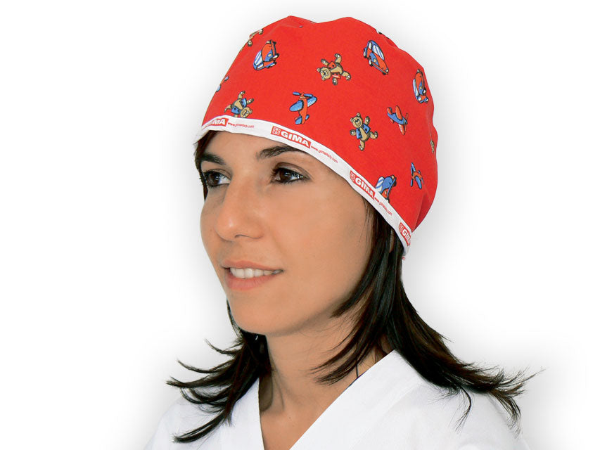 Cappellino Fantasia Rosso - Cod. 26168