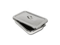 VASSOIO+COPERCHIO INOX 264x172x47 mm