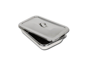 VASSOIO+COPERCHIO INOX 264x172x47 mm