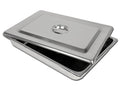 VASSOIO+COPERCHIO INOX 440x320x64 mm