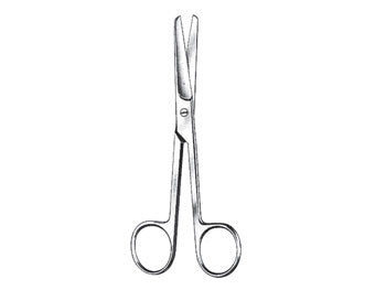 FORBICI RETTE - punte smusse - 11,5 cm