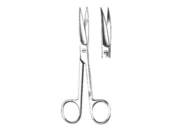 FORBICI CURVE - punte acute - 18 cm