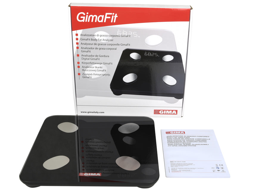 Bilancia Body Fat Gimafit Bluetooth Nera - Cod. 27086