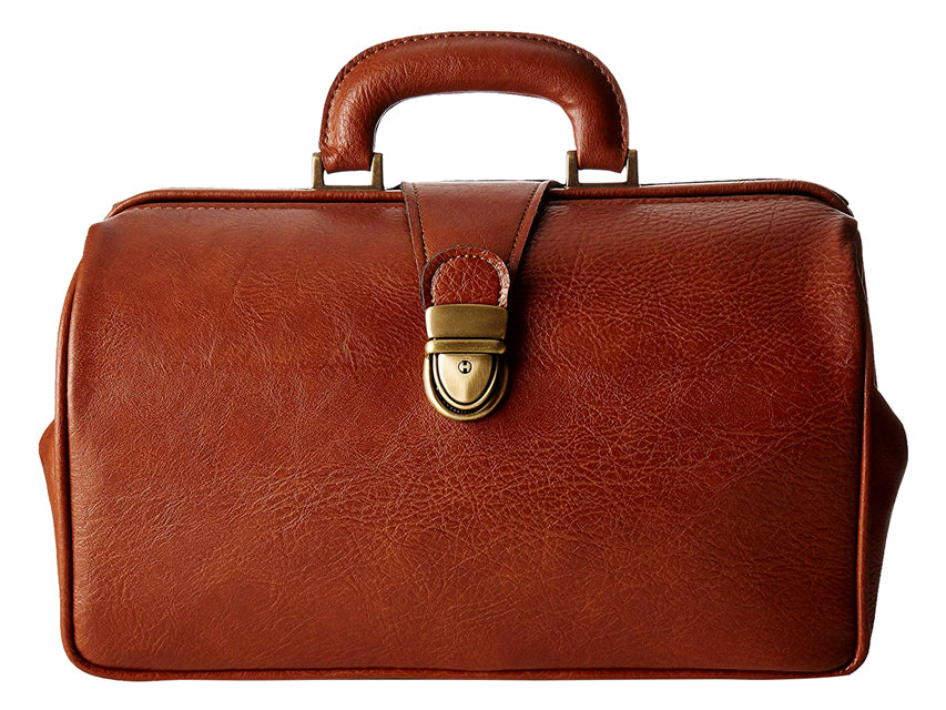 Borsa Medica GIMA Texas Skay Cognac 35x13x24cm - Serratura Cod. 27101 Made in Italy