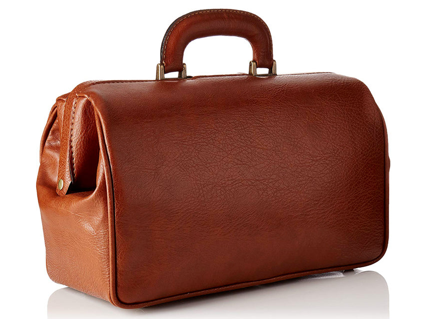 Borsa Medica GIMA Texas Skay Cognac 35x13x24cm - Serratura Cod. 27101 Made in Italy