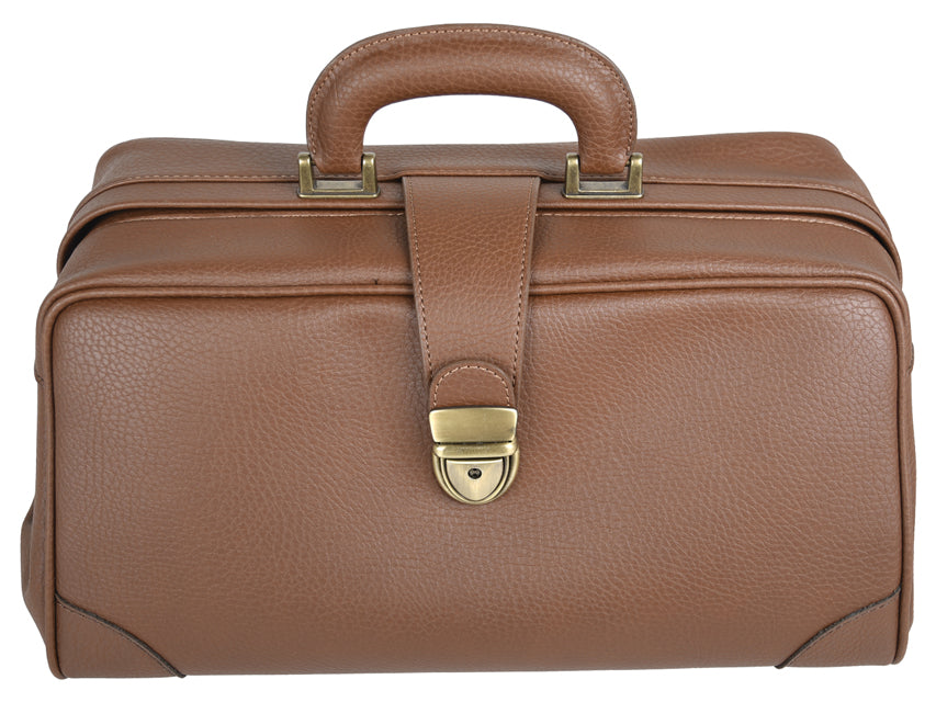 Borsa Infermiera GIMA Skay Cognac 38x20x20cm - Serratura Cod. 27104 Made in Italy