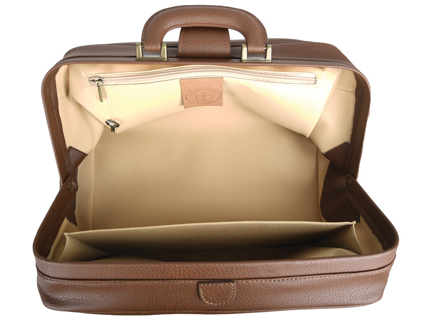 Borsa Infermiera GIMA Skay Cognac 38x20x20cm - Serratura Cod. 27104 Made in Italy