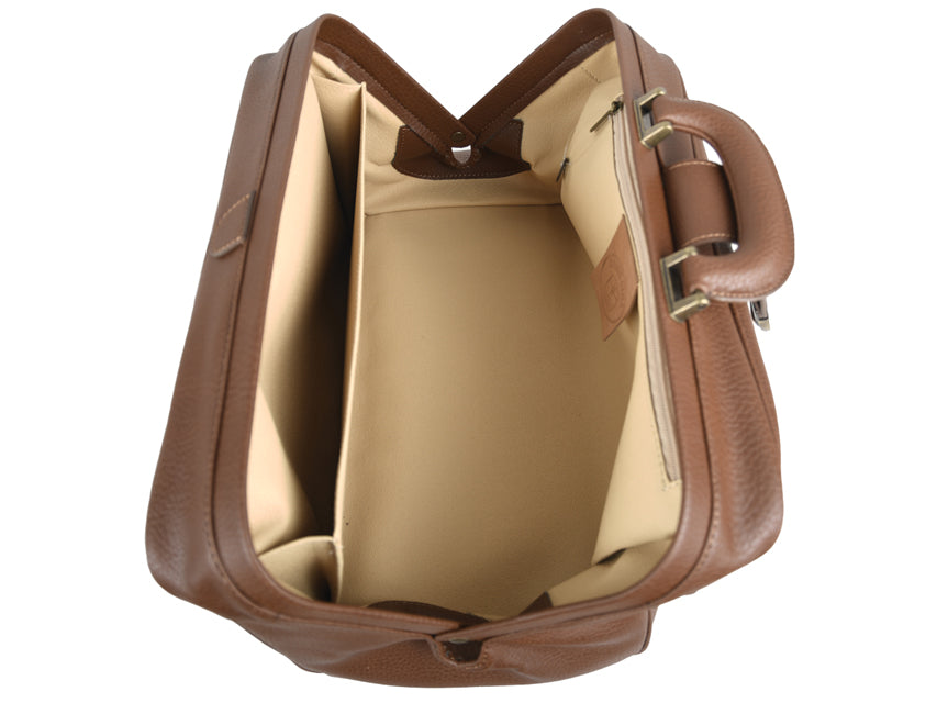 Borsa Infermiera GIMA Skay Cognac 38x20x20cm - Serratura Cod. 27104 Made in Italy