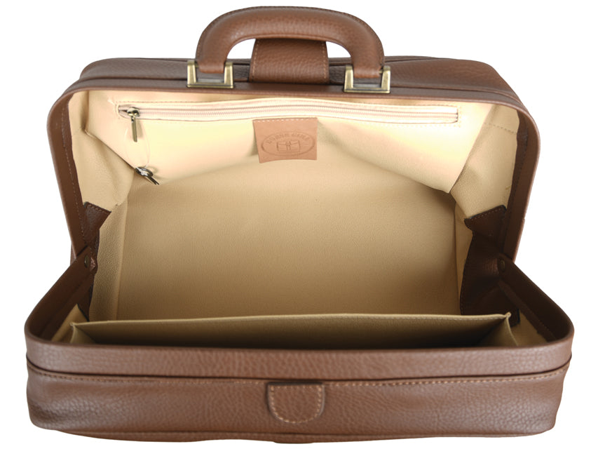 Borsa Infermiera GIMA Skay Cognac 38x20x20cm - Serratura Cod. 27104 Made in Italy