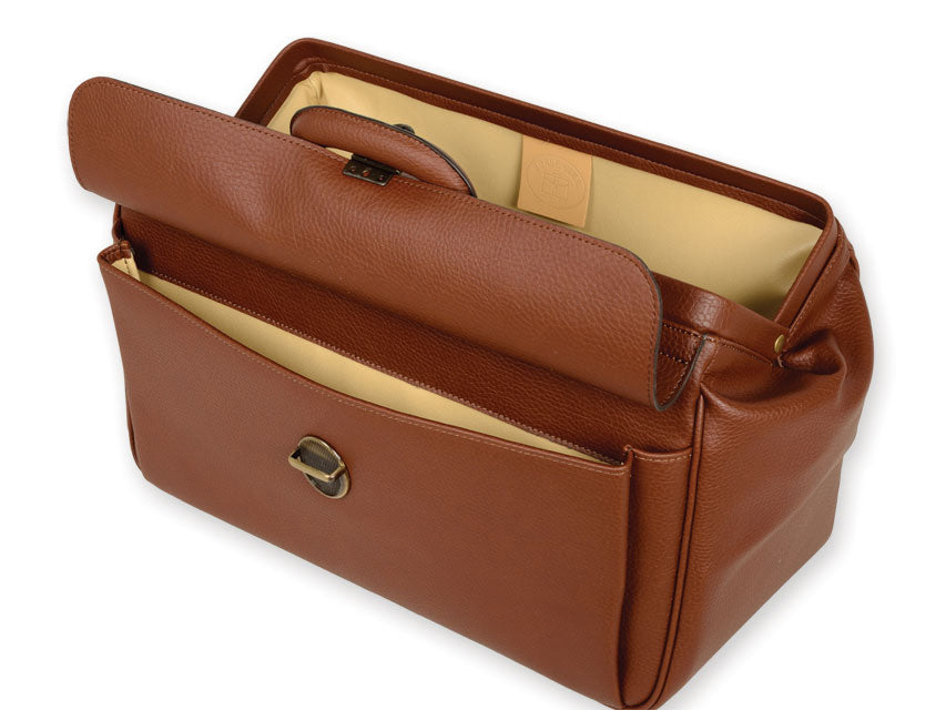 Borsa Medica GIMA Supertexas Skay Cognac 41x20x22cm - Made in Italy Cod. 27105