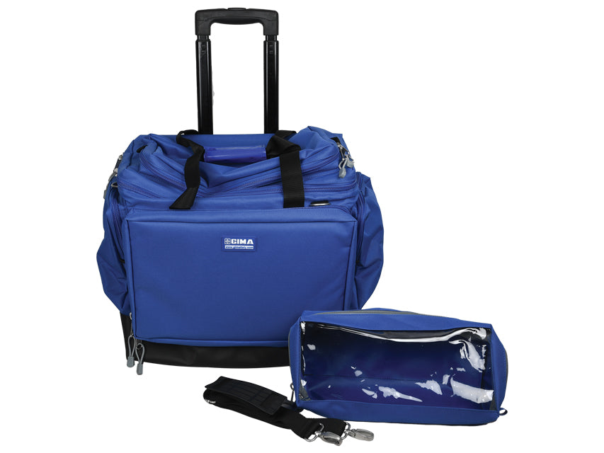 Borsa Emergenza GIMA Smart Trolley Blu Media 56x32x49cm - Modulare Cod. 27141