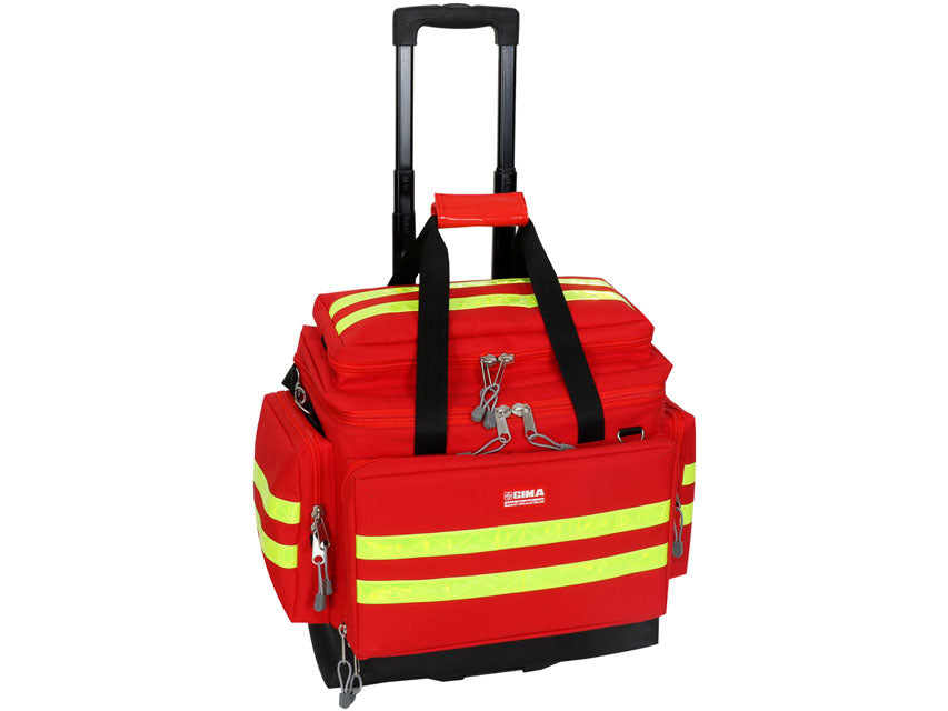 Borsa Emergenza GIMA Smart Trolley Rossa Media 56x32x49cm - Modulare Cod. 27154
