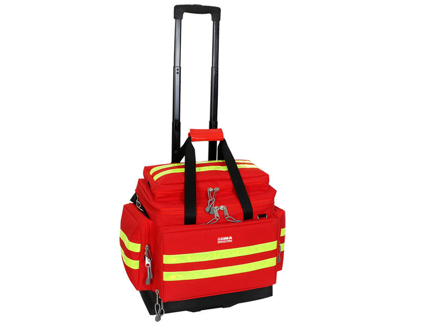 Borsa Emergenza GIMA Smart Trolley Rossa Media 56x32x49cm - Modulare Cod. 27154