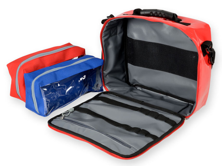 Borsa Emergenza GIMA Cubo PVC Rossa 28x34x13cm - 2 Borsette Cod. 27163