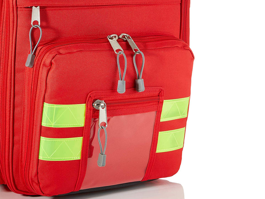 Zaino Emergenza GIMA Logic 2 Rosso 40x25x47cm - 6 Borsette Cod. 27171