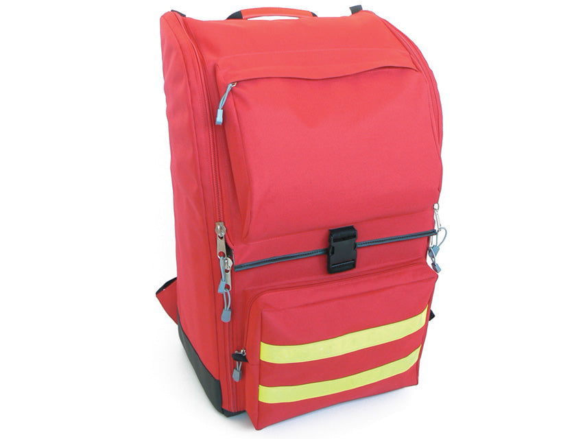 Zaino Ambulanza GIMA Rosso Modulare 40x30x57cm - 8 Borsette Cod. 27174