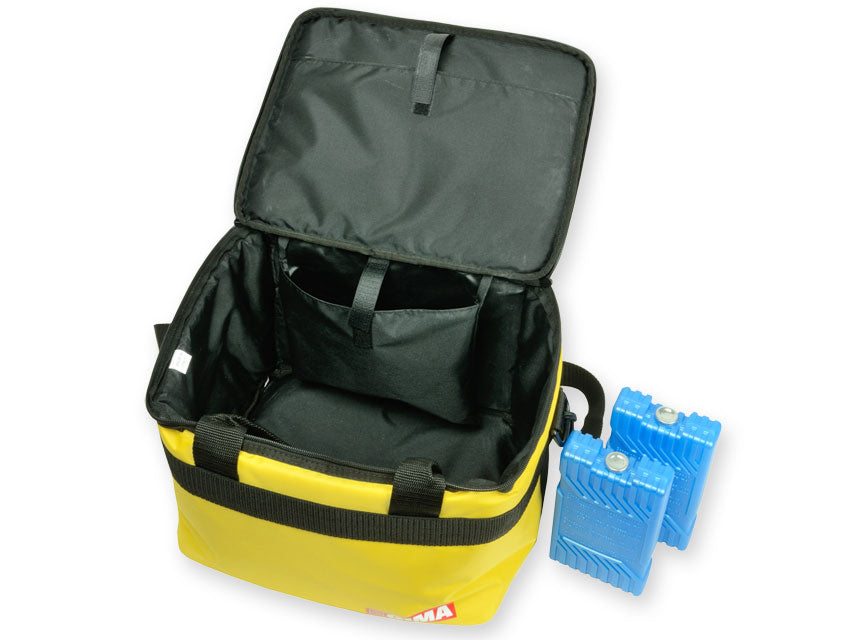 Borsa Termica GIMA Gialla Nylon 34x25x24cm - 3 Panetti Termici Cod. 27209