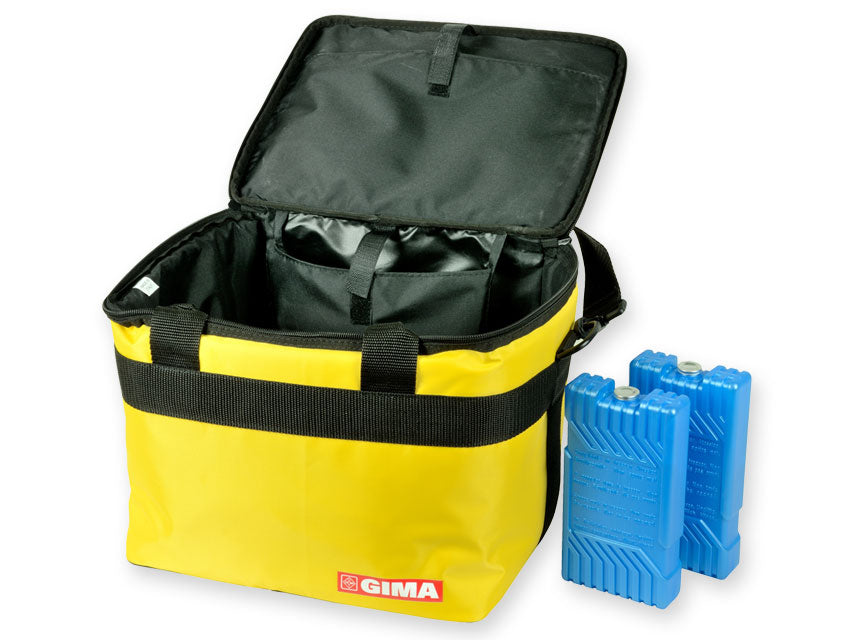 Borsa Termica GIMA Gialla Nylon 34x25x24cm - 3 Panetti Termici Cod. 27209