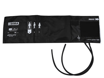 BRACCIALE OBESI + POLMONE 2 TUBI 62x17,5 cm -nylon nero