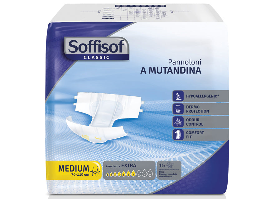 Pannoloni Soffisof Classic Incontinenza Moderata Taglia Media - Cod. 36701
