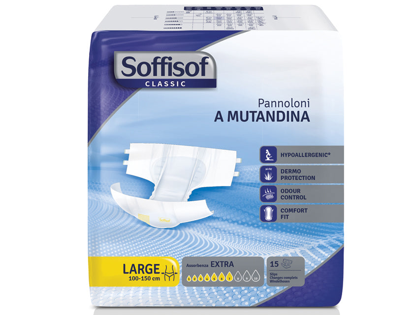 Pannoloni Soffisof Classic Incontinenza Moderata Taglia Large - Cod. 36702