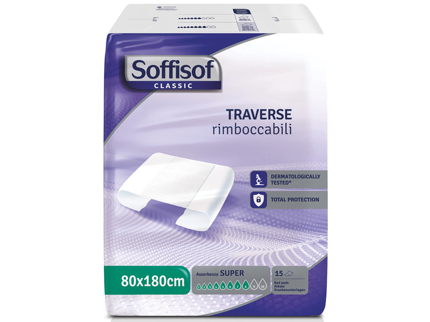 Traversa Letto Assorbente Soffisof 80x180 cm Alta Assorbenza - Cod. 36721