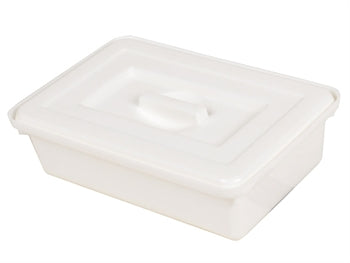 VASSOIO CON COPERCHIO 220x150x70 mm - plastica