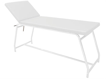 LETTINO DA VISITA - portata 120 kg, verniciato bianco - materasso bianco